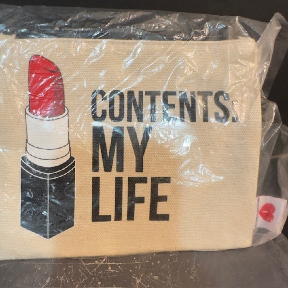 Breakups To Makeup Contents My Life Makeup Bag Pouch Cosmetic Travel‎